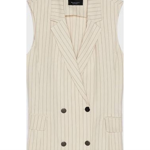 20 - Bershka Striped Neutral Blazer Dress - Picture 13 of 13
